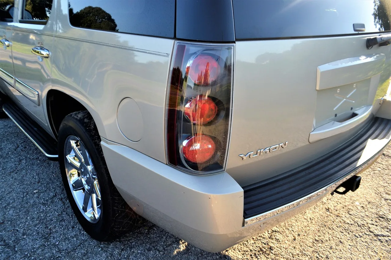 gmc yukon truck, tail light, bumper, rear, exterior, window, tinted windows, beige, step bumper, exhaust, door, car door, tire, high, transportation, four wheel drive, 4x4, 4 wheel drive, sports utility vehicle, suv, four door, big, huge, tough, steel, rough, metallic, hard, heavy, machine, automotive, auto, technology, car, dealership, dealer, car sales, off, break lights, roller, caster, circuit, circulation, circumvolution, cycle, gyration, gyre, hoop, pivot, pulley, ratchet, ring, roll, rotation, car wallpapers, round, spin, trolley, turn, twirl, whirl, jeep, limousine, motor, pickup, ride, station wagon, truck, van, wagon, bucket, buggy, compact, conveyance, coupe, hardtop, hatchback, heap, jalopy, junker, motorcar, roadster, sedan, subcompact, wheels, wreck, clunker, gas guzzler, touring car, blue door, blue truck, blue sales. Local SEO checklist for wrap and tint shops: a closer look