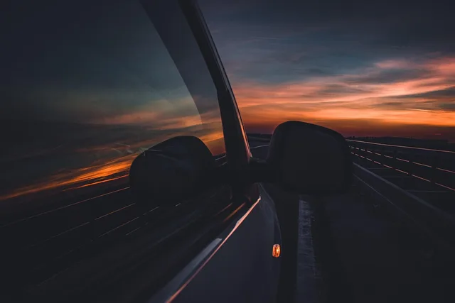 car, window, car wallpapers, sunset, reflection, side-view mirror, colorful, nature, sky, osijek, dusk, auto, vehicle. Seattle EV and outdoor vehicle tint demand, plus Washington's reflectivity limits