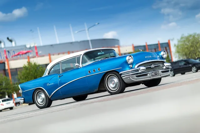 buick, oldtimer, old, car, blue car, classic, vintage, retro, nostalgia, nostalgic, old car, parked car, car body, vehicle, transportation, car wallpapers, automobile, automotive. Wrap and tint shop services: six families